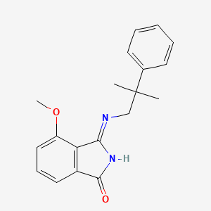 molecular formula C19H20N2O2 B14188623 4-Methoxy-3-[(2-methyl-2-phenylpropyl)amino]-1H-isoindol-1-one CAS No. 929022-79-7