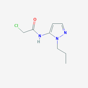 2-chloro-N-(1-propyl-1H-pyrazol-5-yl)acetamide
