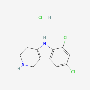 molecular formula C11H11Cl3N2 B1418868 6,8-二氯-1H,2H,3H,4H,5H-吡啶并[4,3-b]吲哚盐酸盐 CAS No. 1197477-27-2