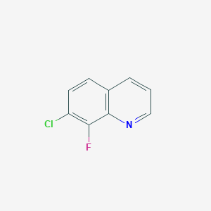 molecular formula C9H5ClFN B1418871 7-氯-8-氟喹啉 CAS No. 1133116-09-2