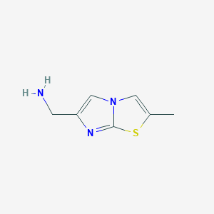 molecular formula C7H9N3S B1418877 1-(2-Methylimidazo[2,1-B][1,3]thiazol-6-YL)methanamine CAS No. 518064-25-0