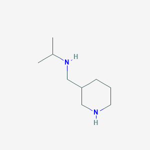 molecular formula C9H20N2 B1418889 N-(Piperidin-3-ylmethyl)propan-2-amine CAS No. 33037-69-3