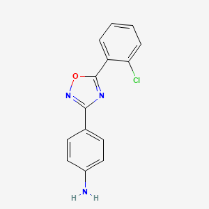 4-[5-(2-Chlorophenyl)-1,2,4-oxadiazol-3-yl]aniline