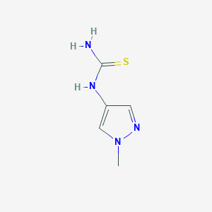 molecular formula C5H8N4S B1418904 (1-methyl-1H-pyrazol-4-yl)thiourea CAS No. 1154267-67-0