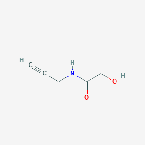 molecular formula C6H9NO2 B1418909 2-hydroxy-N-(prop-2-yn-1-yl)propanamide CAS No. 1153760-77-0