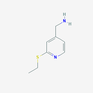 molecular formula C8H12N2S B1418912 [2-(Ethylsulfanyl)pyridin-4-yl]methanamine CAS No. 1157038-68-0