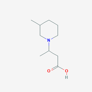 molecular formula C10H19NO2 B1418915 3-(3-Methylpiperidin-1-yl)butanoic acid CAS No. 860225-58-7