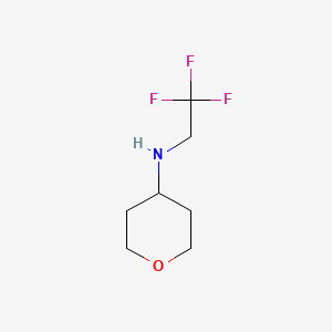 N-(2,2,2-trifluoroethyl)oxan-4-amine