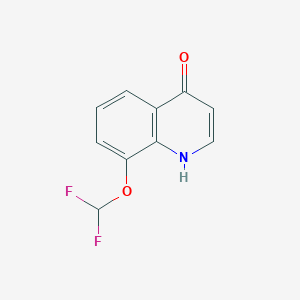 molecular formula C10H7F2NO2 B1418925 8-(Difluoromethoxy)-4-quinolinol CAS No. 629644-63-9