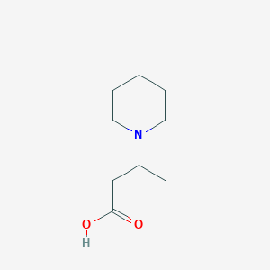 molecular formula C10H19NO2 B1418929 3-(4-Methylpiperidin-1-yl)butanoic acid CAS No. 743358-81-8
