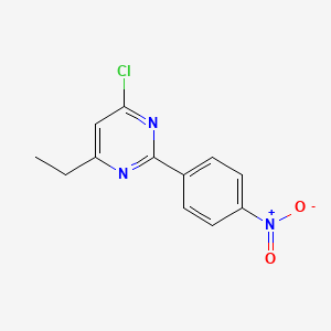 B1418930 4-Chloro-6-ethyl-2-(4-nitrophenyl)pyrimidine CAS No. 1153297-96-1