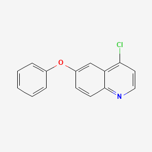 molecular formula C15H10ClNO B1418937 4-Chloro-6-phenoxyquinoline CAS No. 769952-75-2
