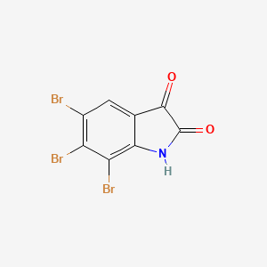 molecular formula C8H2Br3NO2 B14189384 5,6,7-Tribromoisatin CAS No. 922707-29-7