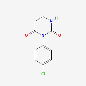 molecular formula C10H9ClN2O2 B1418943 3-(4-Chlorophenyl)-1,3-diazinane-2,4-dione CAS No. 494779-10-1