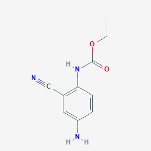 molecular formula C10H11N3O2 B1418948 ethyl N-(4-amino-2-cyanophenyl)carbamate CAS No. 766519-12-4