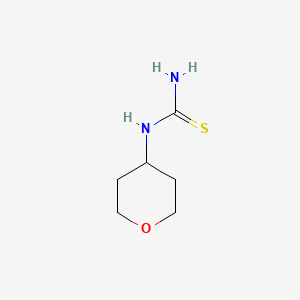 molecular formula C6H12N2OS B1418955 (Oxan-4-yl)thiourea CAS No. 1153229-49-2