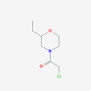 molecular formula C8H14ClNO2 B1418959 2-Chloro-1-(2-ethylmorpholin-4-yl)ethan-1-one CAS No. 1156825-66-9