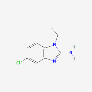 molecular formula C9H10ClN3 B1418965 5-chloro-1-ethyl-1H-1,3-benzodiazol-2-amine CAS No. 1156753-55-7