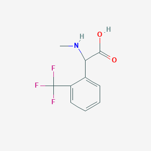 2-(Methylamino)-2-[2-(trifluoromethyl)phenyl]acetic acid