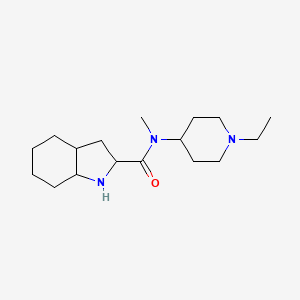 molecular formula C17H31N3O B1418974 N-(1-ethylpiperidin-4-yl)-N-methyl-octahydro-1H-indole-2-carboxamide CAS No. 1251923-98-4