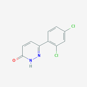 molecular formula C10H6Cl2N2O B1418977 6-(2,4-dichlorophenyl)pyridazin-3(2H)-one CAS No. 58897-72-6