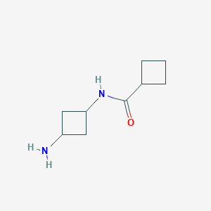 molecular formula C9H16N2O B1418980 N-(3-氨基环丁基)环丁烷甲酰胺 CAS No. 1156166-72-1