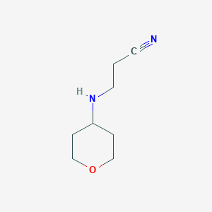 B1418981 3-(Oxan-4-ylamino)propanenitrile CAS No. 1157009-07-8