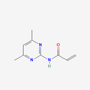 molecular formula C9H11N3O B1418982 N-(4,6-dimethylpyrimidin-2-yl)prop-2-enamide CAS No. 1156159-15-7