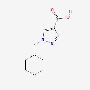 molecular formula C11H16N2O2 B1418984 1-(cyclohexylmethyl)-1H-pyrazole-4-carboxylic acid CAS No. 1154881-80-7