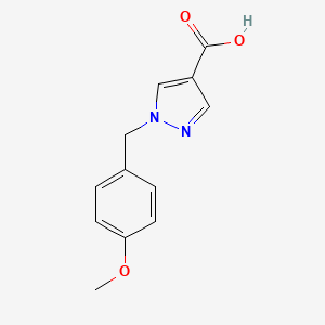 molecular formula C12H12N2O3 B1418985 1-(4-Methoxybenzyl)-1H-pyrazole-4-carboxylic acid CAS No. 1105039-93-7