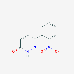 molecular formula C10H7N3O3 B1418986 6-(2-硝基苯基)吡啶并嗪-3-醇 CAS No. 147849-76-1