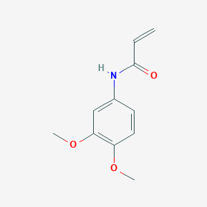 molecular formula C11H13NO3 B1418988 N-(3,4-dimethoxyphenyl)prop-2-enamide CAS No. 114859-48-2