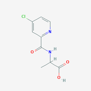 molecular formula C9H9ClN2O3 B1418989 N-[(4-Chloro-2-pyridinyl)carbonyl]alanine CAS No. 1308946-57-7