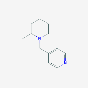 molecular formula C12H18N2 B1418995 4-[(2-Methylpiperidin-1-yl)methyl]pyridine CAS No. 1087784-25-5
