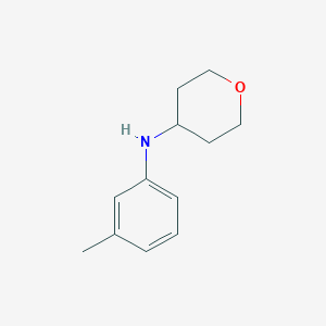 molecular formula C12H17NO B1418998 N-(3-methylphenyl)oxan-4-amine CAS No. 1155102-99-0