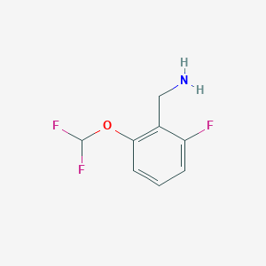 B1418999 2-(Difluoromethoxy)-6-fluorobenzyl amine CAS No. 1153055-77-6