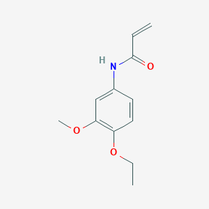 molecular formula C12H15NO3 B1419001 N-(4-ethoxy-3-methoxyphenyl)prop-2-enamide CAS No. 1156159-12-4