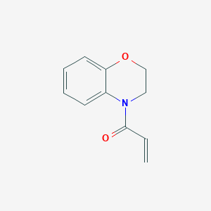 molecular formula C11H11NO2 B1419002 1-(3,4-dihydro-2H-1,4-benzoxazin-4-yl)prop-2-en-1-one CAS No. 1156925-29-9