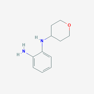 molecular formula C11H16N2O B1419010 N-(Tetrahydropyran-4-yl)benzene-1,2-diamine CAS No. 1154930-46-7