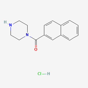 molecular formula C15H17ClN2O B1419018 1-(2-Naphthoyl)piperazine hydrochloride CAS No. 1093630-38-6