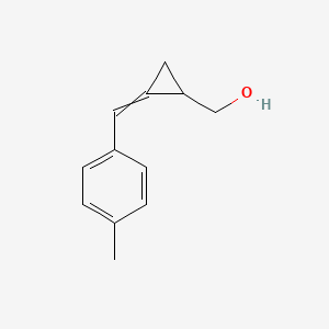 molecular formula C12H14O B14190190 {2-[(4-Methylphenyl)methylidene]cyclopropyl}methanol CAS No. 850403-65-5