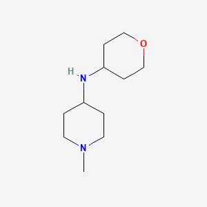 molecular formula C11H22N2O B1419021 1-methyl-N-(oxan-4-yl)piperidin-4-amine CAS No. 933702-88-6