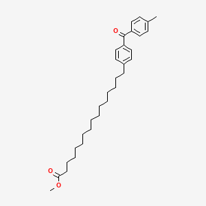 molecular formula C31H44O3 B14190288 Methyl 16-[4-(4-methylbenzoyl)phenyl]hexadecanoate CAS No. 918500-23-9