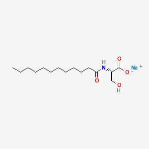 molecular formula C15H28NNaO4 B1419038 Sodium N-lauroylserine CAS No. 70609-64-2
