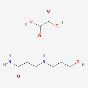 molecular formula C8H16N2O6 B1419047 3-((3-Hydroxypropyl)amino)propanamide oxalate CAS No. 1201633-44-4