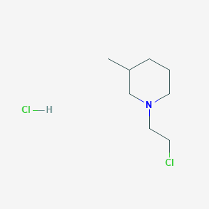 molecular formula C8H17Cl2N B1419053 1-(2-Chloroethyl)-3-methylpiperidinium chloride CAS No. 85068-70-8