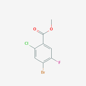 molecular formula C8H5BrClFO2 B1419055 Methyl 4-bromo-2-chloro-5-fluorobenzoate CAS No. 908248-32-8