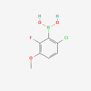 molecular formula C7H7BClFO3 B1419056 (6-Chloro-2-fluoro-3-methoxyphenyl)boronic acid CAS No. 867333-04-8