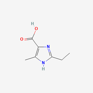 molecular formula C7H10N2O2 B1419059 2-Ethyl-4-methyl-1H-imidazole-5-carboxylic acid CAS No. 84255-25-4