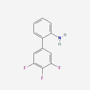molecular formula C12H8F3N B1419060 2-(3,4,5-Trifluorophenyl)aniline CAS No. 915416-45-4
